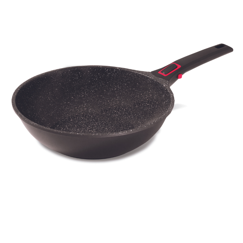 Wok anti-adhérent - 28cm - Granit pro