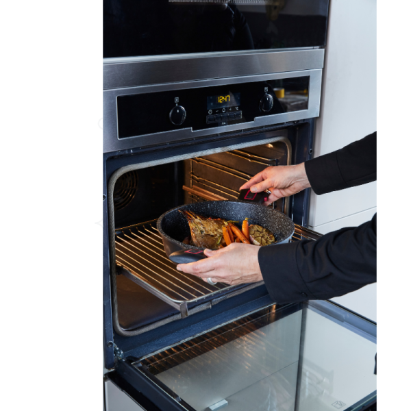 Sauteuse anti-adhérente avec couvercle - 28cm - Granit pro – Image 4