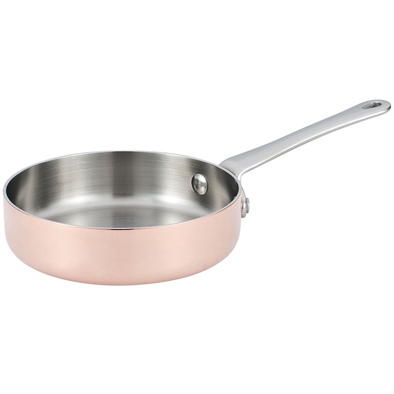 Sauteuse en cuivre de 2mm d'épaisseur - 12cm - Les miniatures