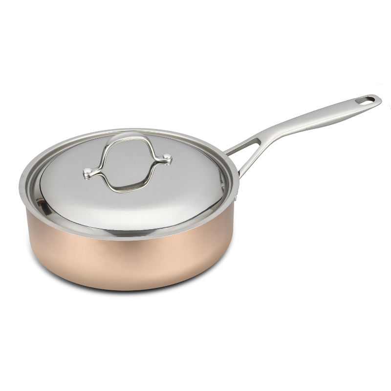 Sauteuse avec couvercle de 1,5mm d'épaisseur - B'Chef