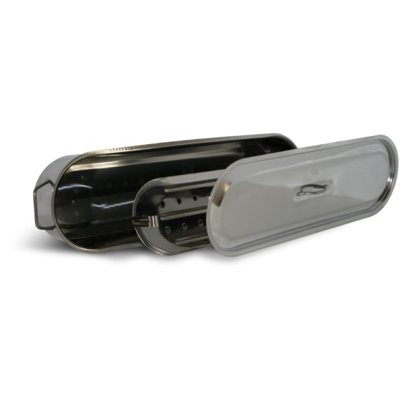 Poissonnière avec grille et couvercle en inox - 60cm – Image 2