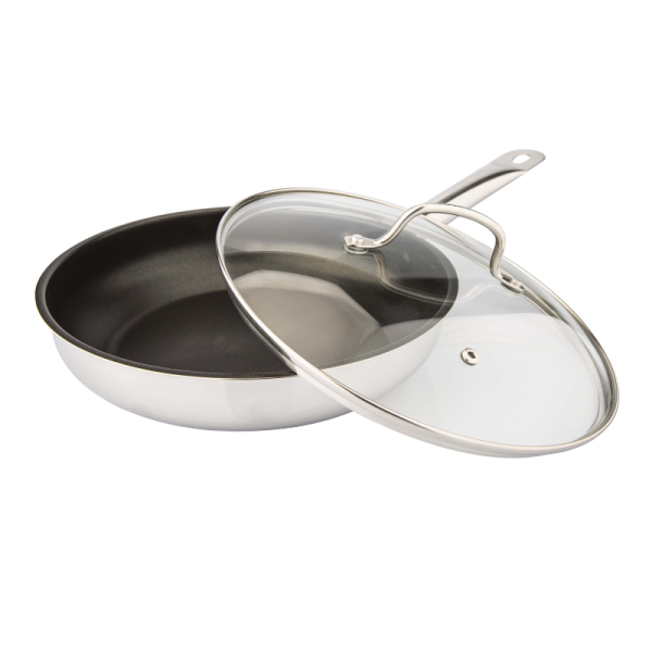 Sauteuse anti-adhérente avec couvercle en verre - 24cm - Gastronomie – Image 2