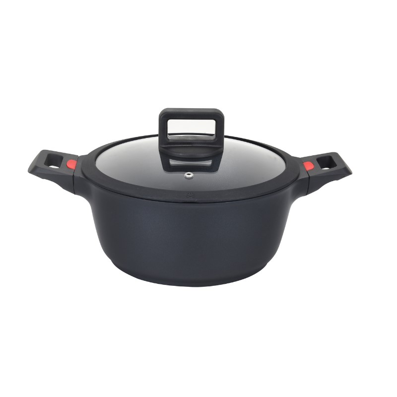 Faitout anti-adhérent avec couvercle - 24cm - Thermo regul