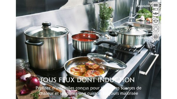 Faitout avec couvercle en acier inoxydable - Primo – Image 3
