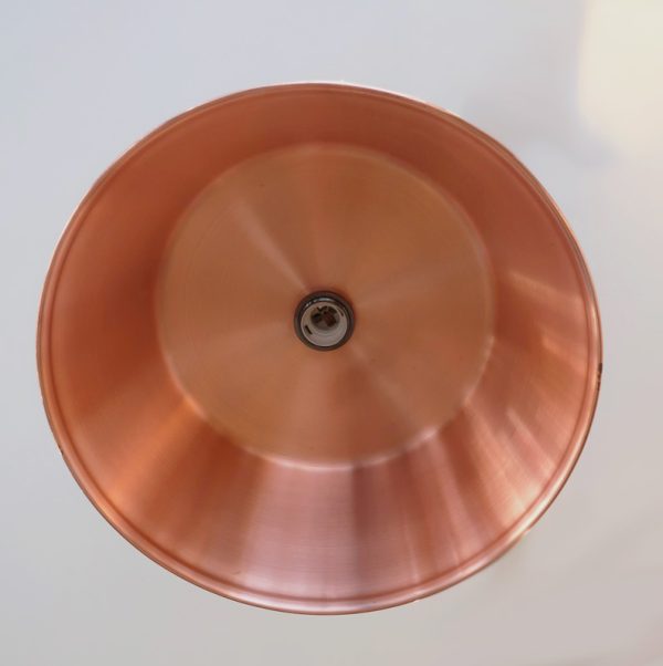 Suspension luminaire en cuivre - bassine à confiture 38cm – Image 5