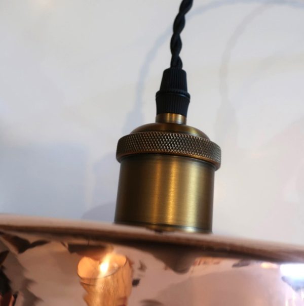 Suspension luminaire en cuivre - bassine à gelée 26cm – Image 3