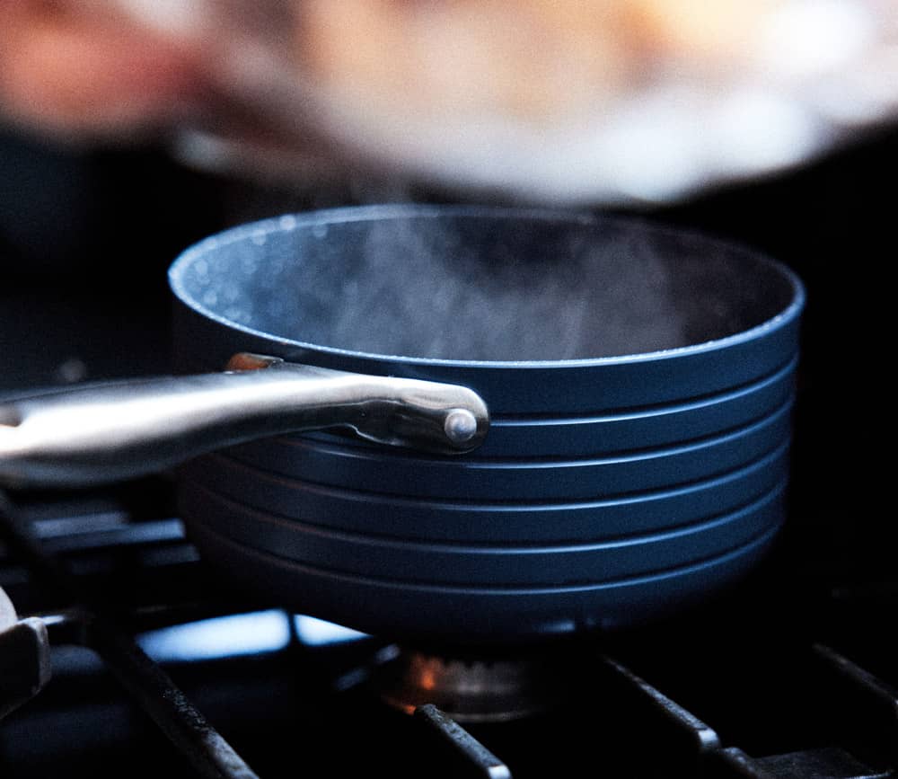 Casserole anti-adhérent avec couvercle - 18cm - Basalt Futur