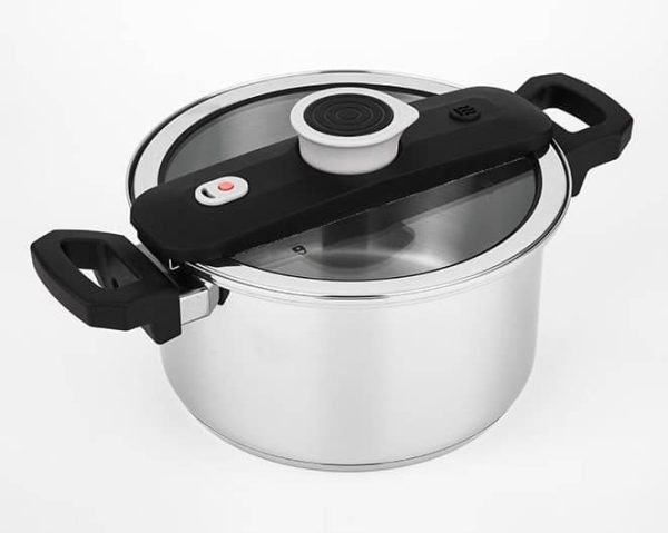 Cuiseur basse pression en inox avec couvercle - 24cm – Image 2