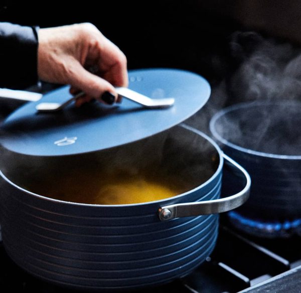 Faitout anti-adhérent avec couvercle - 24cm - Basalt Futur – Image 2